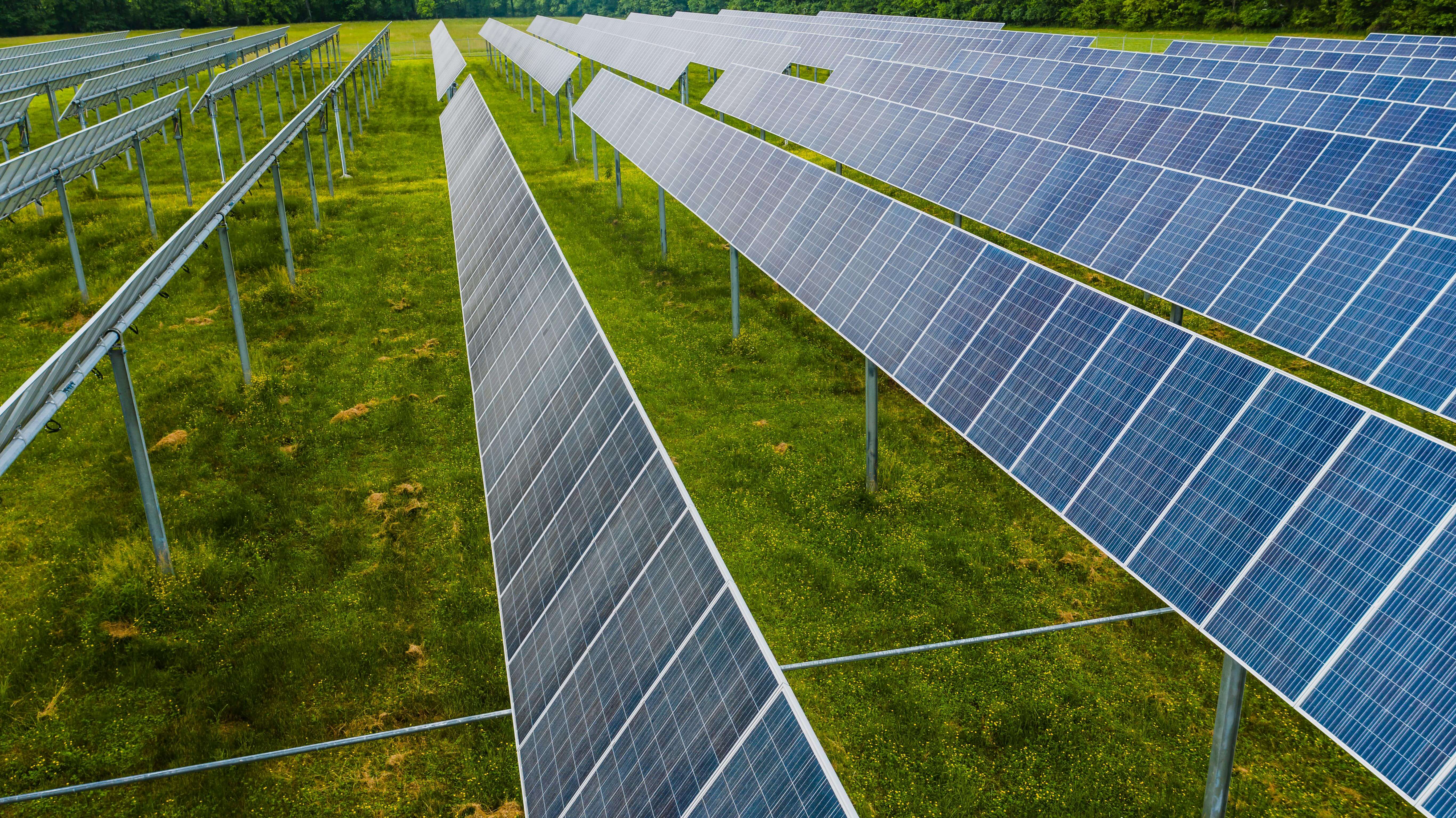 Paneles solares instalados en un techo